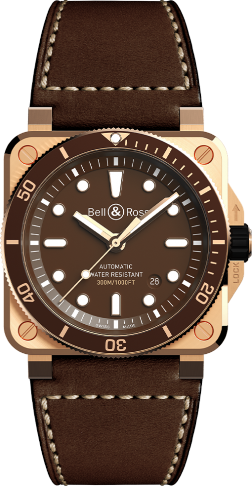 Bell & Ross Instruments BR 03-92 Diver Brown Bronze BR0392-D-BR-BR/SCA