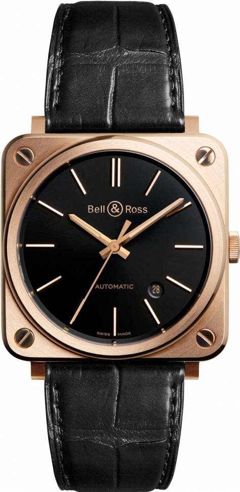 Bell & Ross Instruments Rose Gold BRS92-BL-PG/SCR