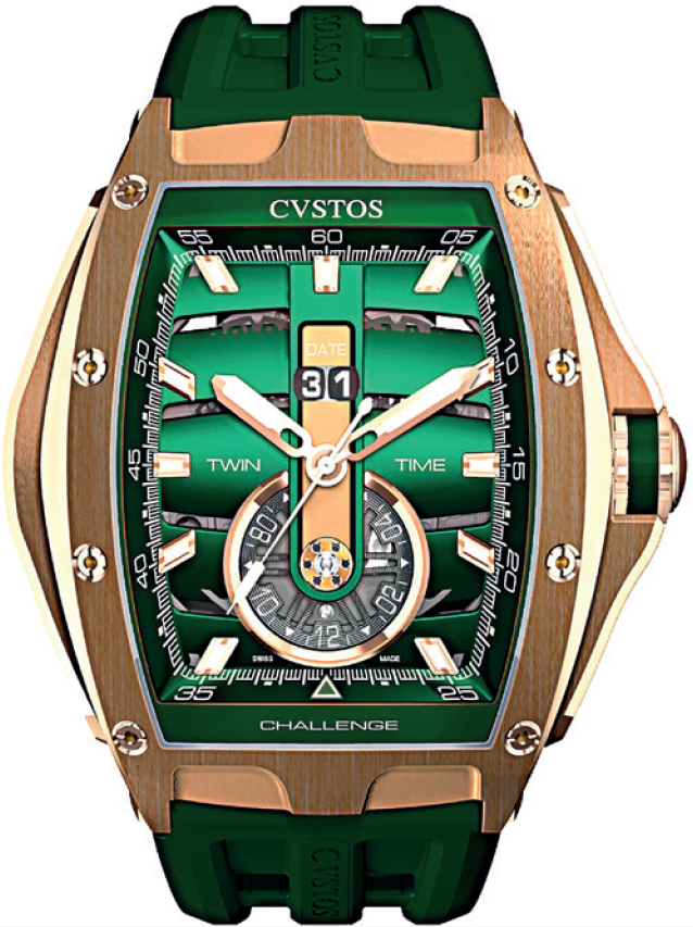 Cvstos Hour Minute Seconde Challenge Twin-time 5N Red Gold A01108.4127001