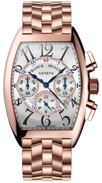 Franck Muller Mens Collection Cintree Curvex Chronograph 8880 CC AT Rose Gold