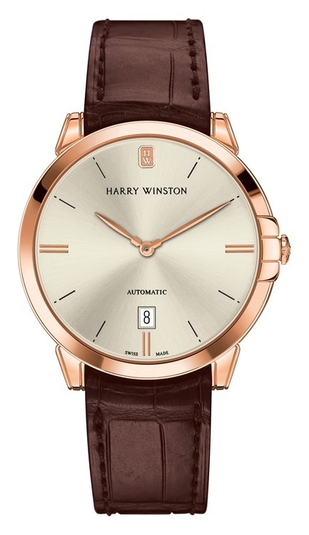 Harry Winston Midnight Automatic 39 mm in Rose Gold MIDAHD39RR001